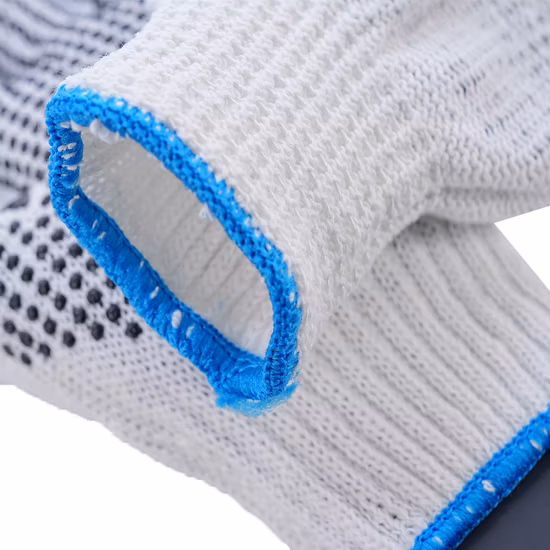 Fixtec Natural Cotton Work Gloves with Double