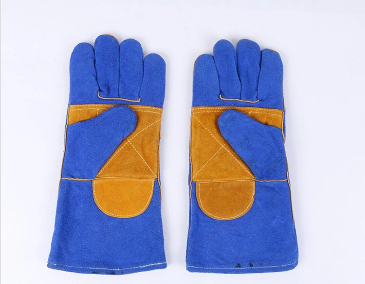 Industrial Welding Cow Split Leather Safety Working Glove