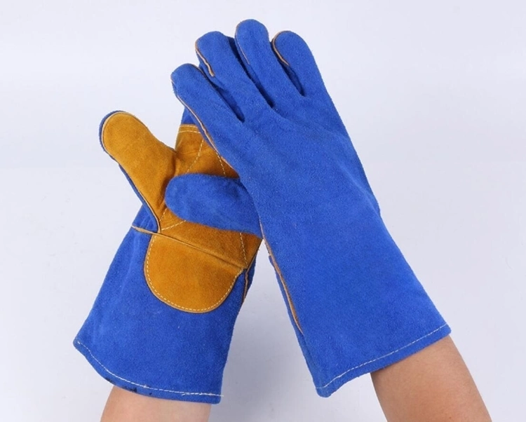 Industrial Welding Cow Split Leather Safety Working Glove