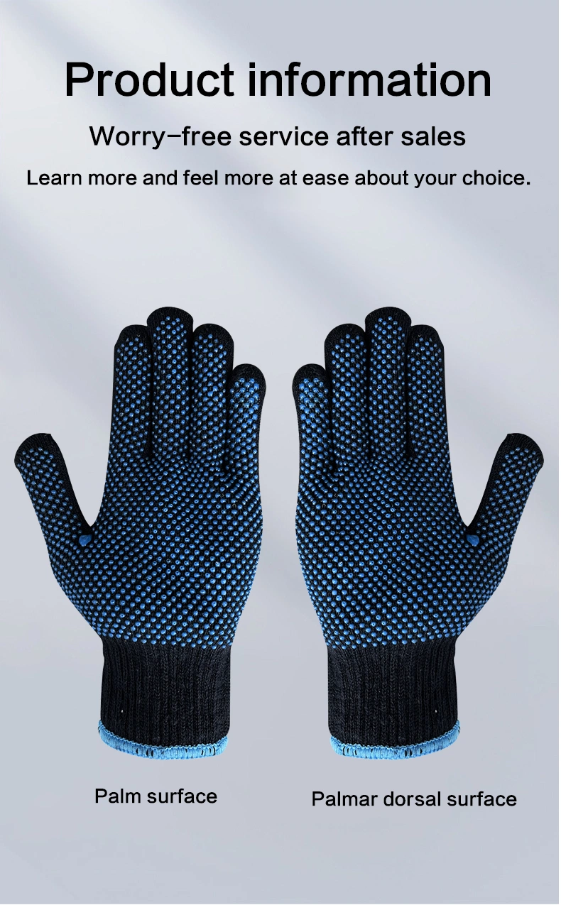 China Wholesale 7/10gauge PVC/Dotted/Dots Industrial Guante Safety Work Cotton Knitted Gloves