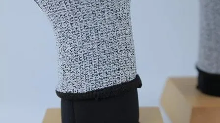 4X43c Anti-Cut Level 5 Hppe Liner PU Coated Safety Work Gloves