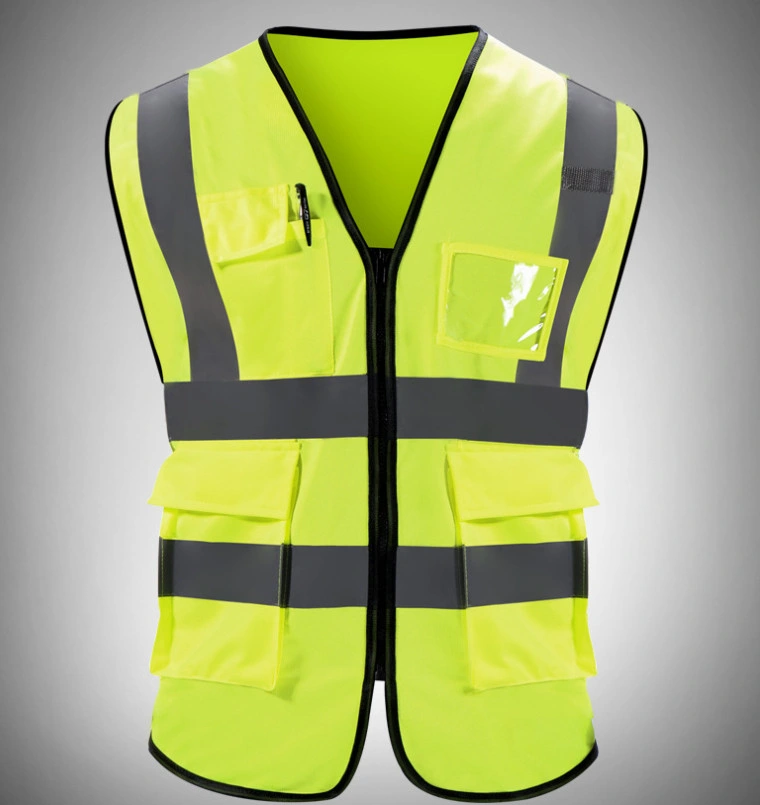 Breathable Highway Administration Highlight Reflective Protective Vest for Dark Outdoor Activity