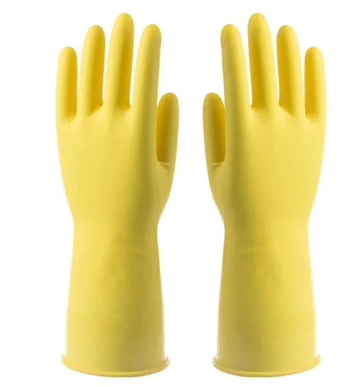 PVC Dots Anti-Slip Chemical Industrial Safety Resistance Insulated Gloves