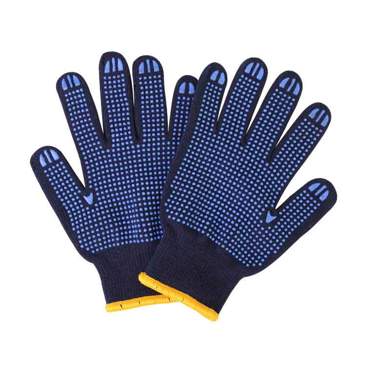 PVC Work Gloves Xingyu 10g Blue T/C Work Gloves PVC DOT