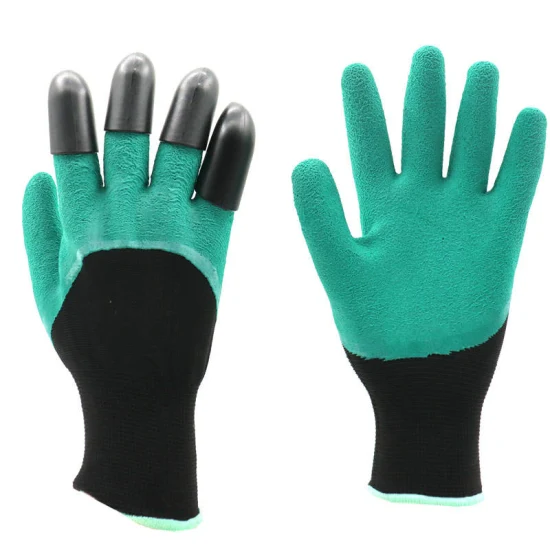 China Wholesale Earth Cutting Plant Working Safety Garden Gloves with Claw