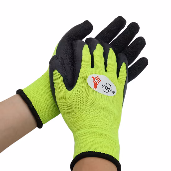 Latex Coated Cheap Industrial Labor Gloves Protective Safety Nitrile Glove