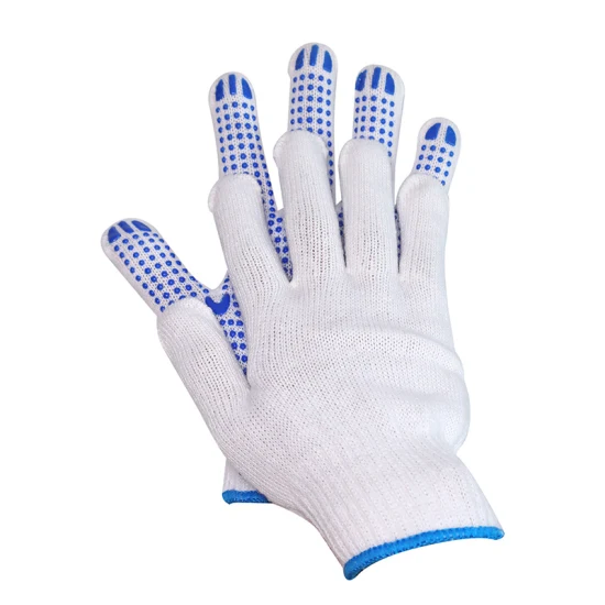 OEM Cheap Wholesale Price Labour Safety Garden Work Coton Gloves with PVC Dots