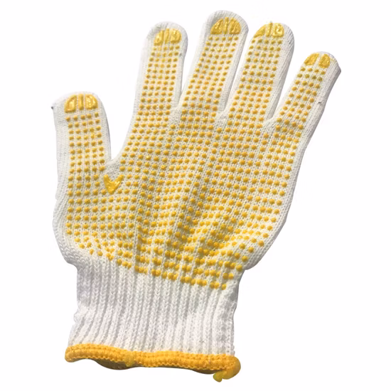 OEM Cheap Wholesale Price Labour Safety Garden Work Coton Gloves with PVC Dots