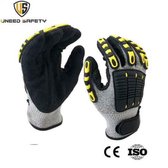 Premium Quality Mechanic Gloves for Industrial Work Protection Leather Safety TPR Impact Resistant Mechanical Heavy Duty Gloves